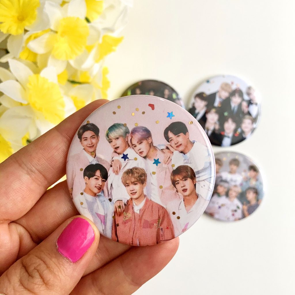 Bangtan Boys Kpop Pinback Button Set