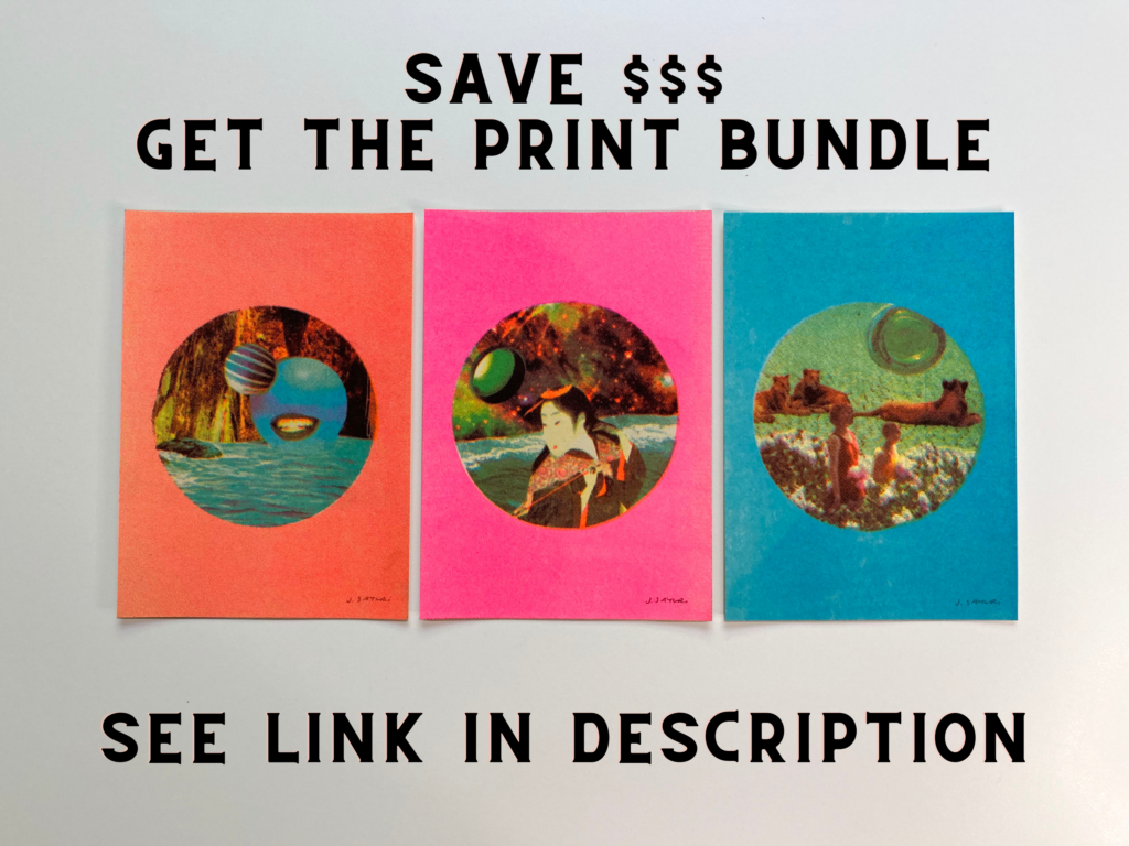 Risograph print set save money Etsy