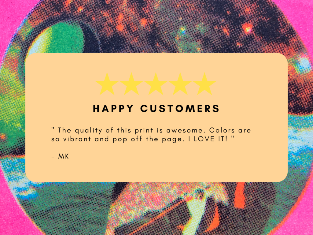 riso print review five star happy customer Etsy